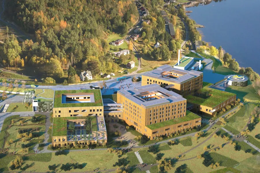 Illustrasjon av sykehuset