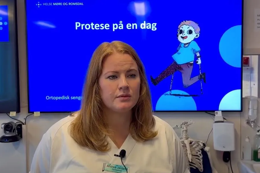 En person på et sykehusrom