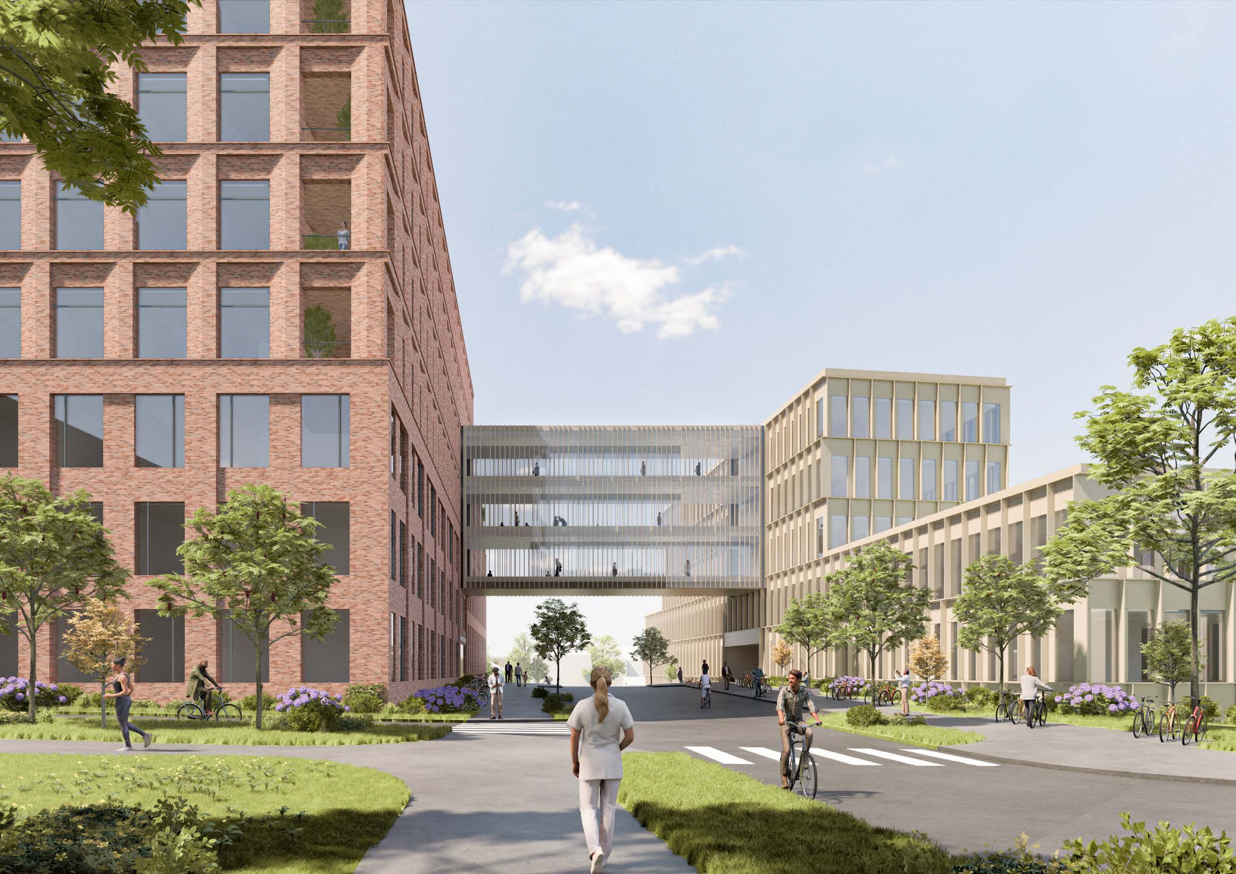 En person som går på fortau