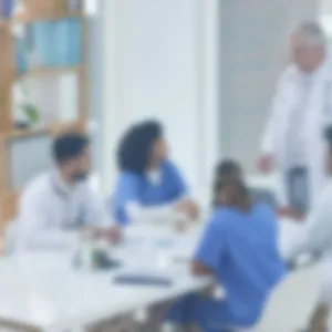 A group of people sitting around a table