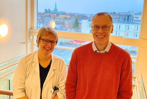 Foto av Ingvild Saltvedt og Axel Sandvig